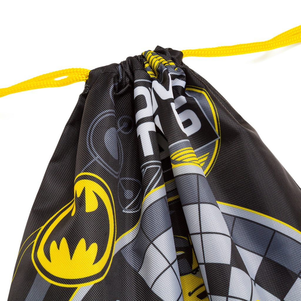 Sacca Batman  Nera e gialla con stampa e chiusura con coulisse
