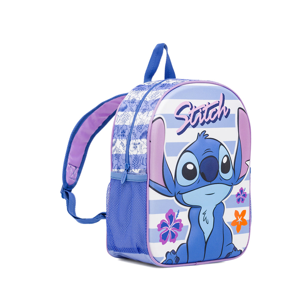 Zainetto Disney Stitch Blu e lilla con stampa tropicale
