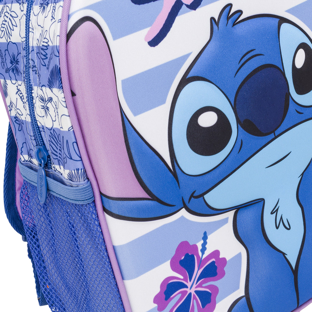 Zainetto Disney Stitch Blu e lilla con stampa tropicale