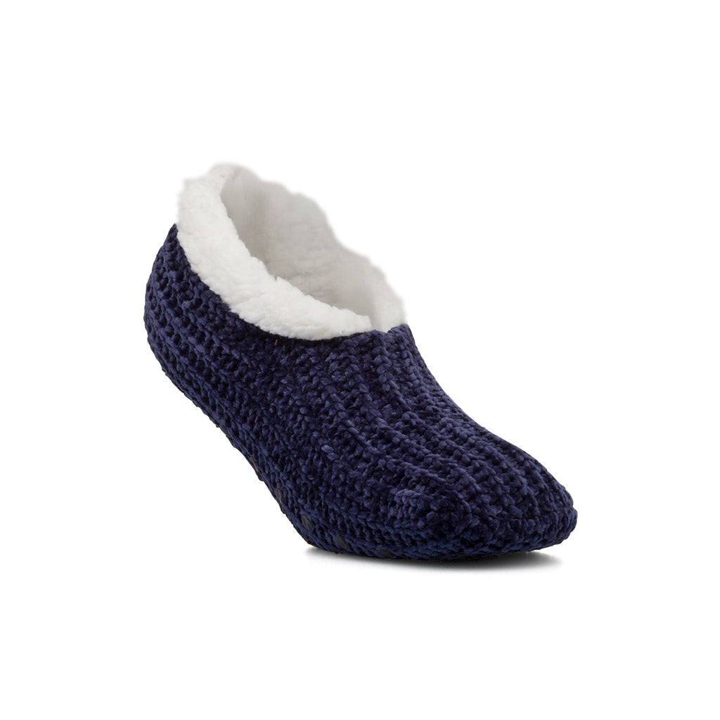 Babbucce antiscivolo blu da donna con fodera imbottita De Fonseca