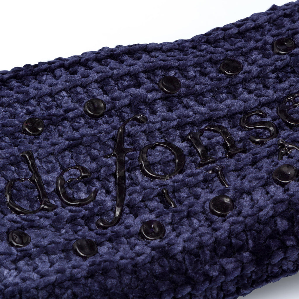 Babbucce antiscivolo blu da donna con fodera imbottita De Fonseca
