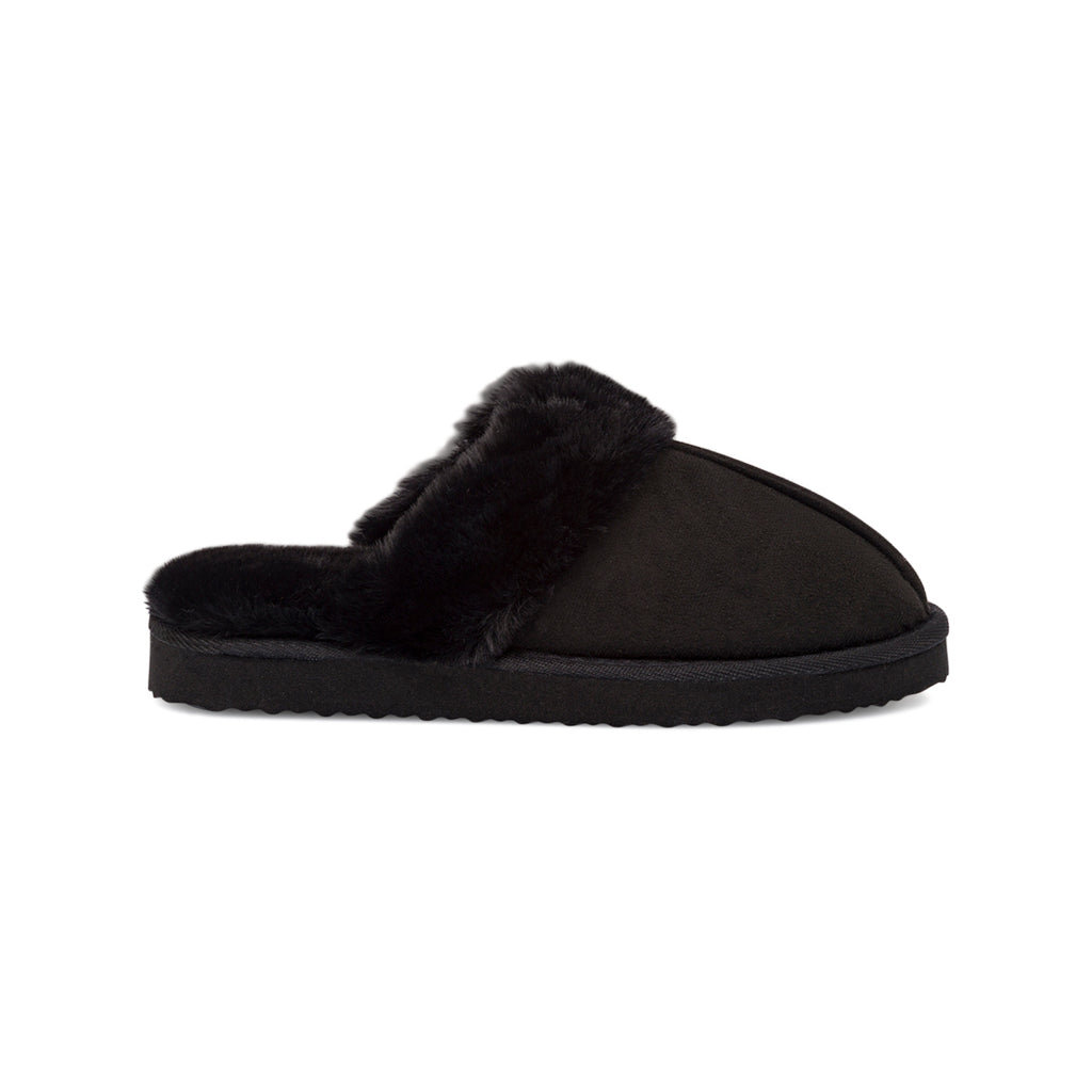 Pantofole sabot imbottite nere da donna Lora Ferres