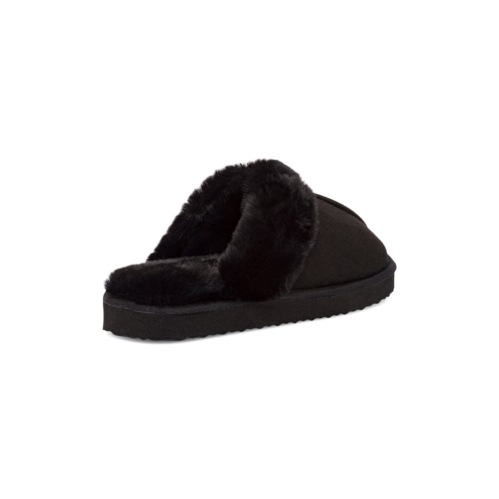 Pantofole sabot imbottite nere da donna Lora Ferres