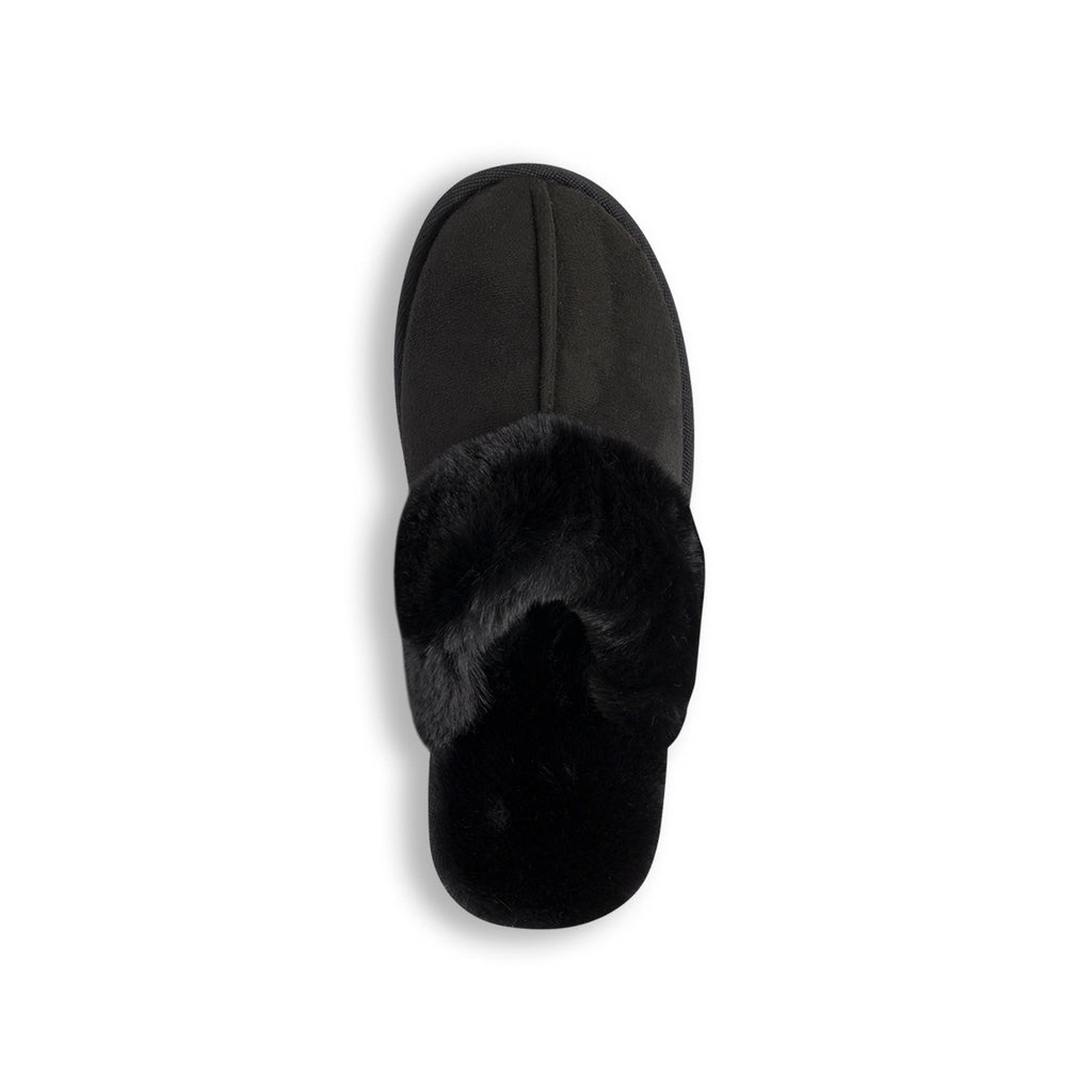 Pantofole sabot imbottite nere da donna Lora Ferres