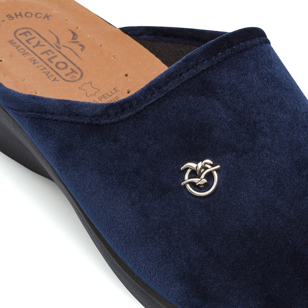 Pantofole blu da donna Fly Flot