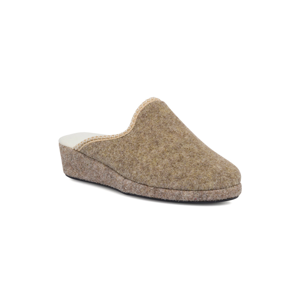 Pantofole beige da Donna con suola in gomma Stilrosa