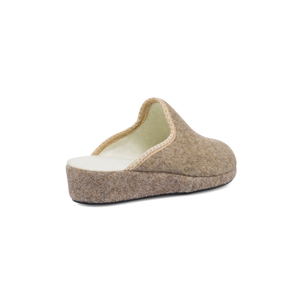 Pantofole beige da Donna con suola in gomma Stilrosa