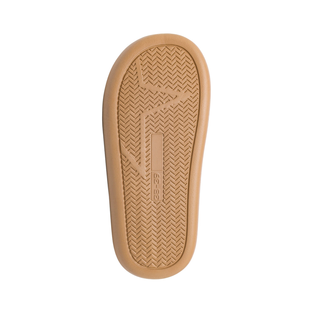 Pantofole da donna Superga beige e bianche in feltro con interno caldo