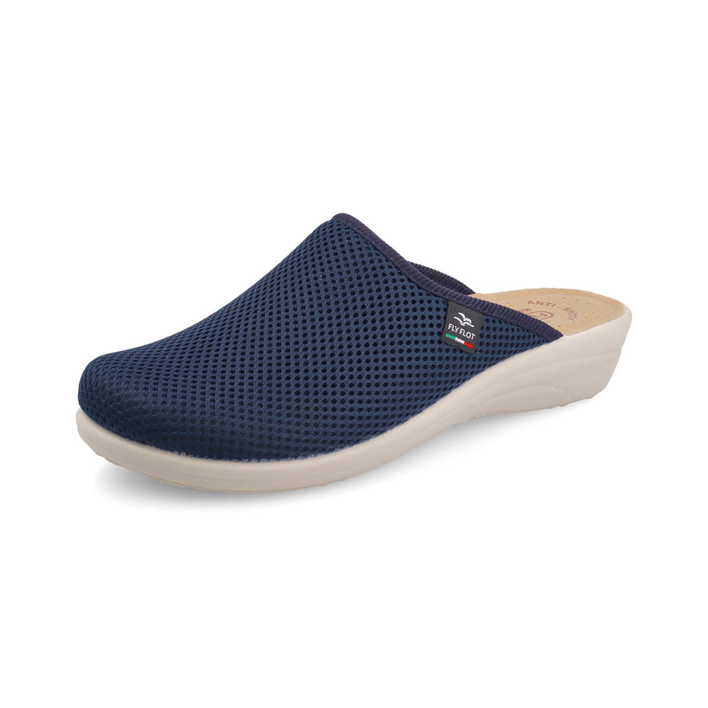 Ciabatte blu da Donna in tessuto traforato Fly Flot