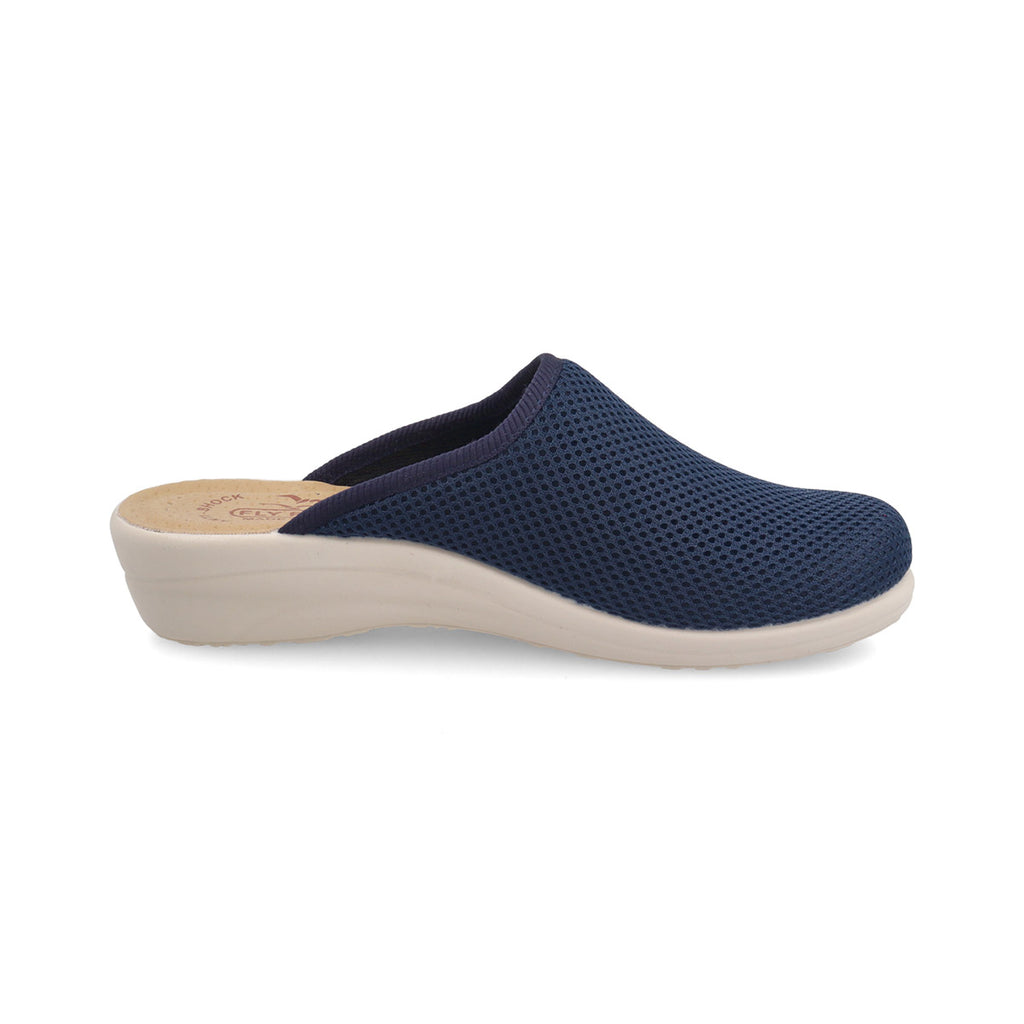 Ciabatte blu da Donna in tessuto traforato Fly Flot