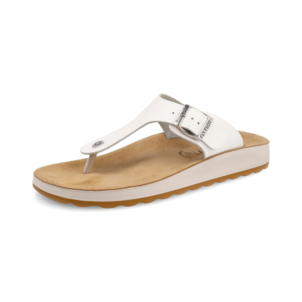 Ciabatte infradito bianche da Donna con fibbia in metallo Fly Flot