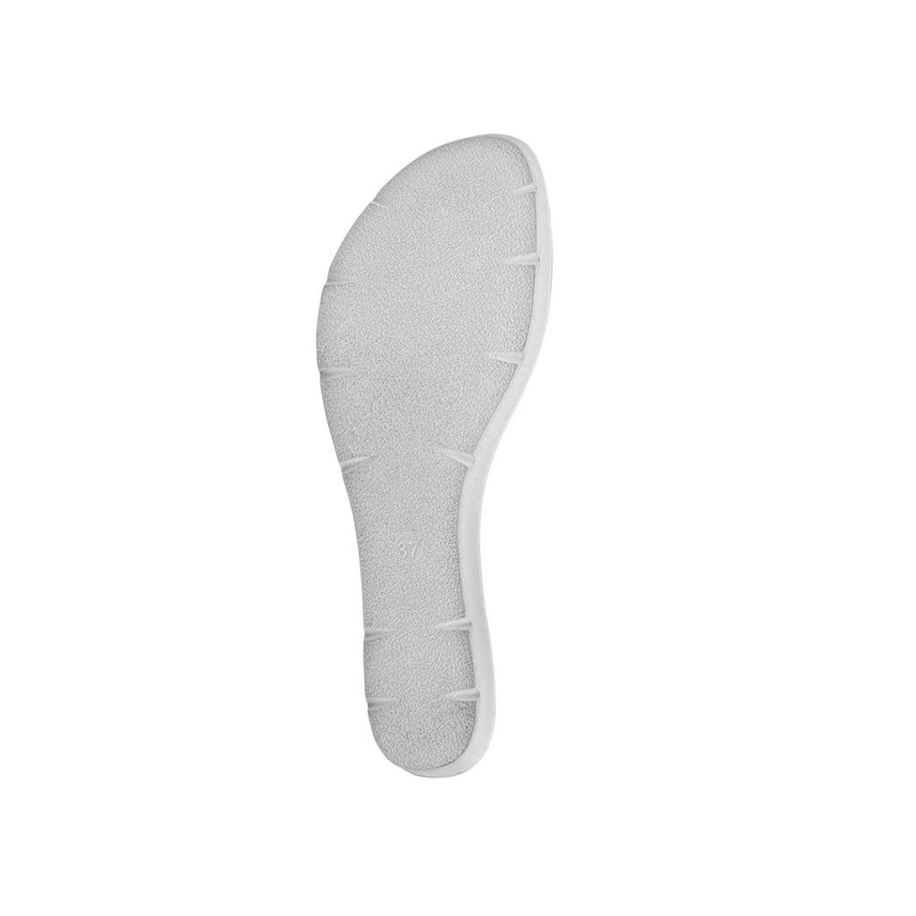 Ciabatte da donna bianche con morsetto e glitter Inblu