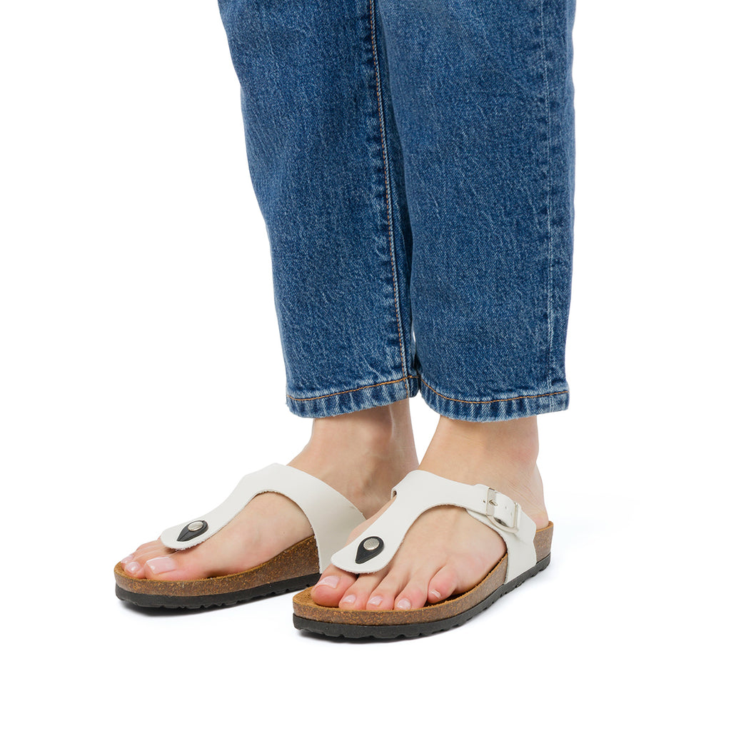 Sandali Infradito Bianchi da Donna Italia Trend Zeudi