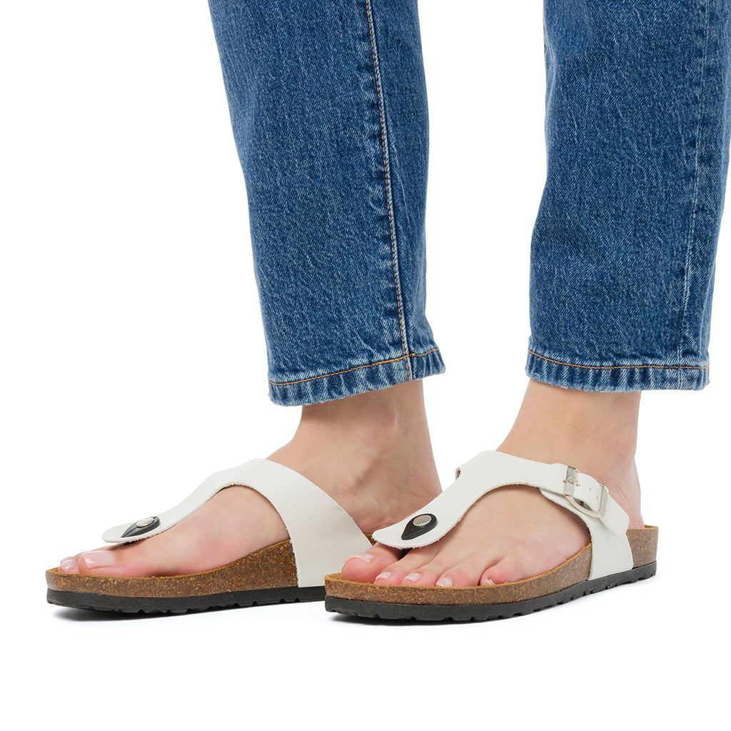 Sandali Infradito Bianchi da Donna Italia Trend Zeudi
