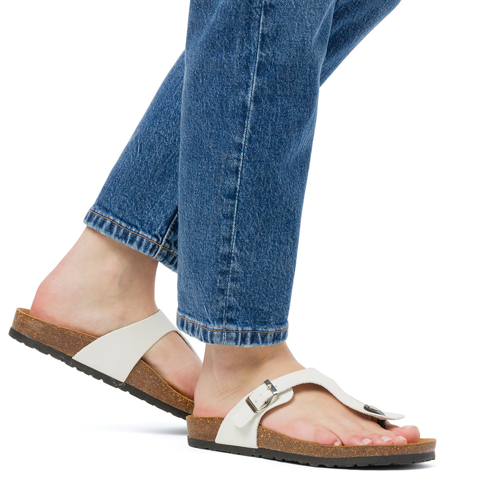 Sandali Infradito Bianchi da Donna Italia Trend Zeudi