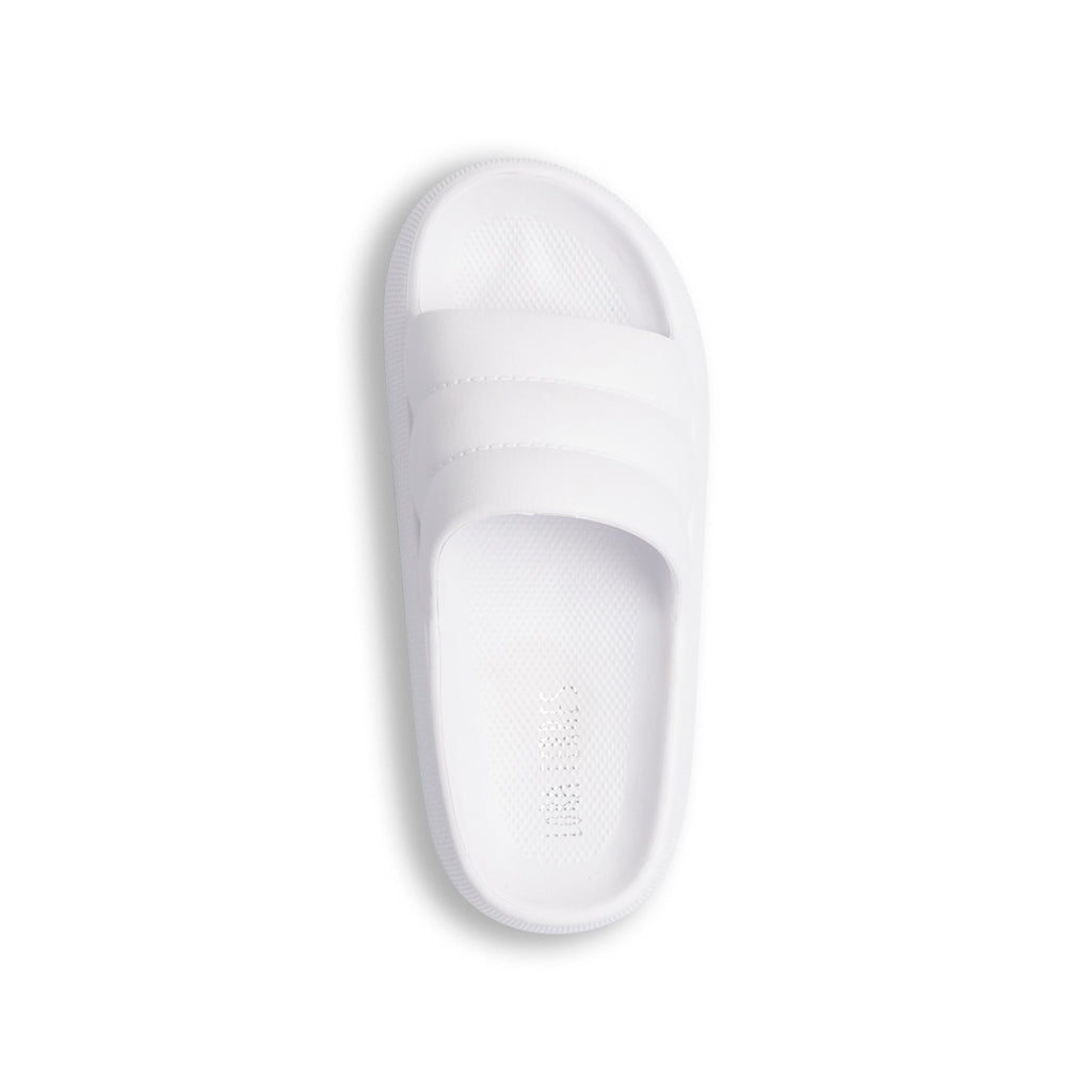 Ciabatte da donna platform 6 cm bianche Lora Ferres