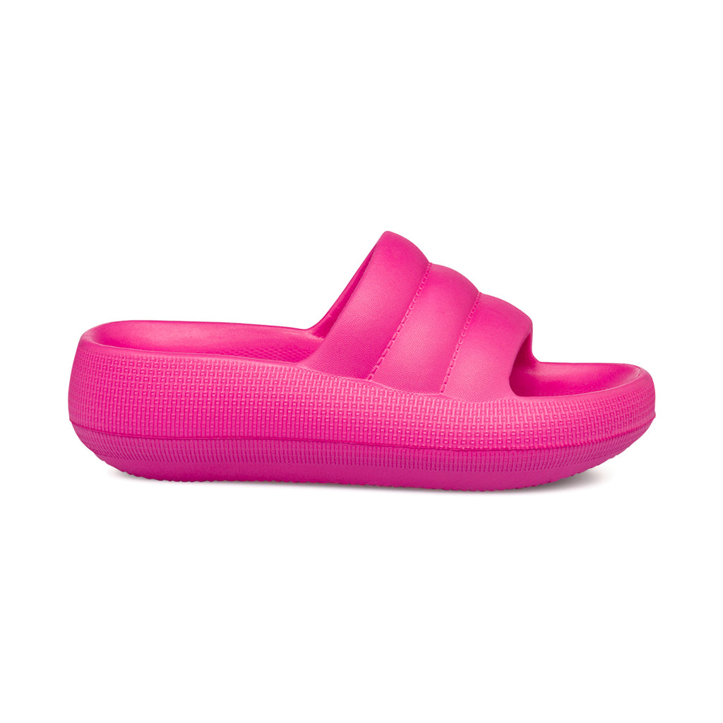 Ciabatte da donna fucsia con platform 6 cm Lora Ferres