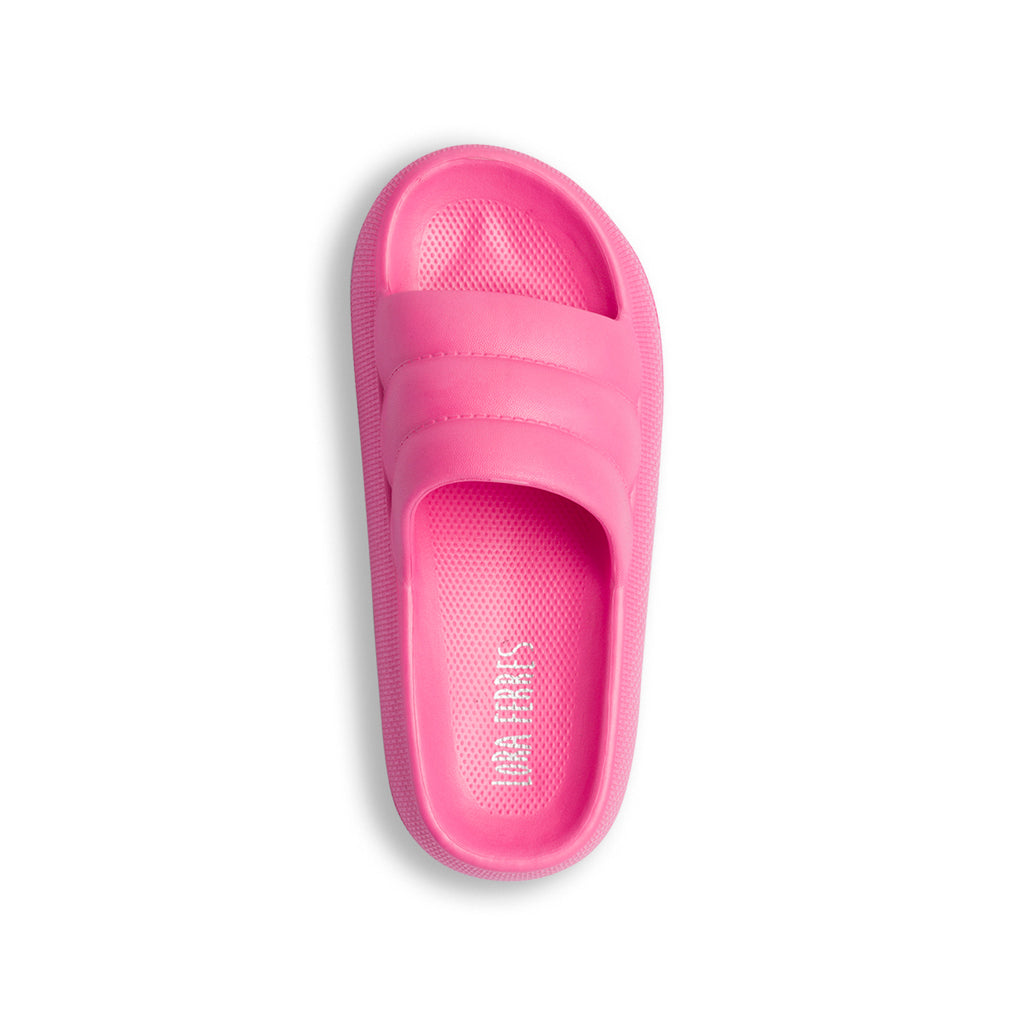 Ciabatte da donna fucsia con platform 6 cm Lora Ferres