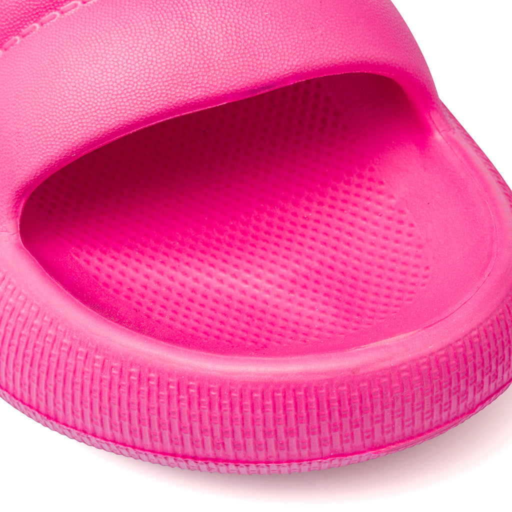 Ciabatte da donna fucsia con platform 6 cm Lora Ferres