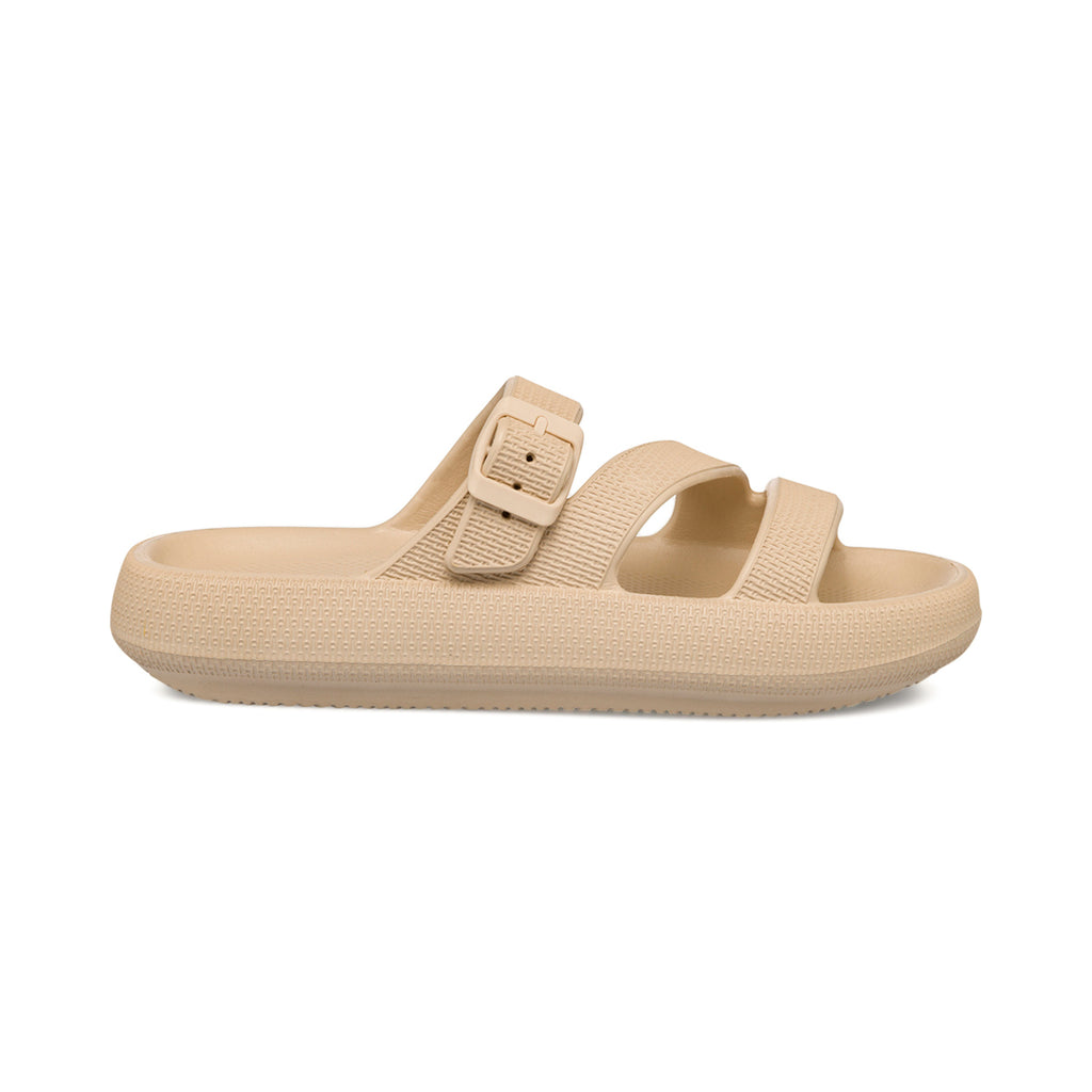 Ciabatte da donna beige con platform e cinturino Lora Ferres
