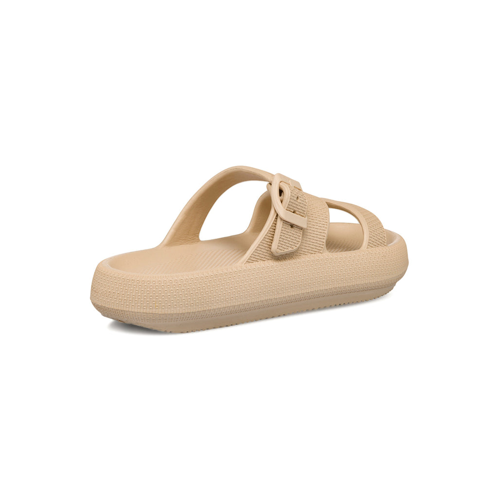 Ciabatte da donna beige con platform e cinturino Lora Ferres