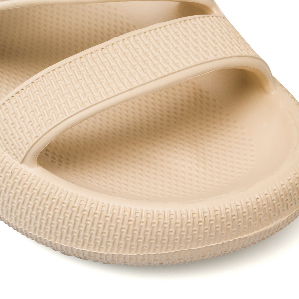 Ciabatte da donna beige con platform e cinturino Lora Ferres