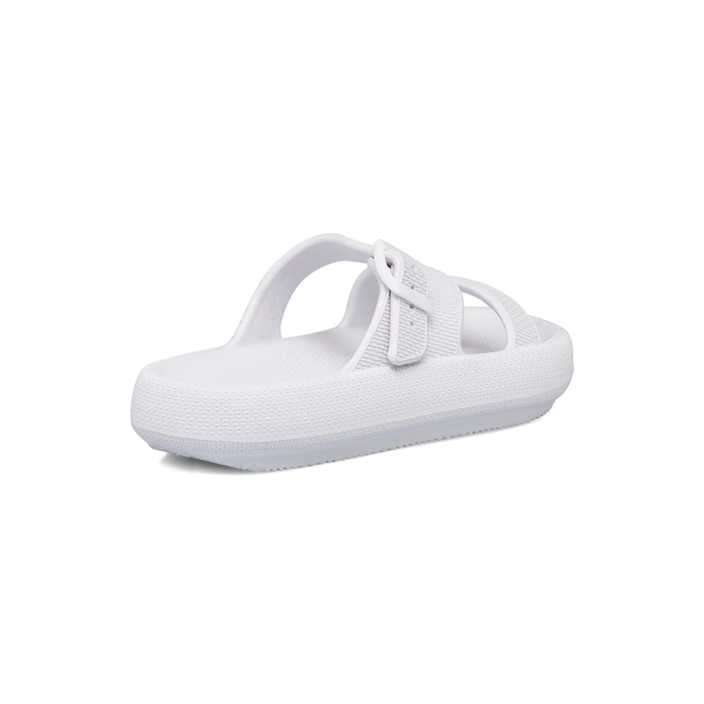 Ciabatte da donna bianche con platform e cinturino Lora Ferres