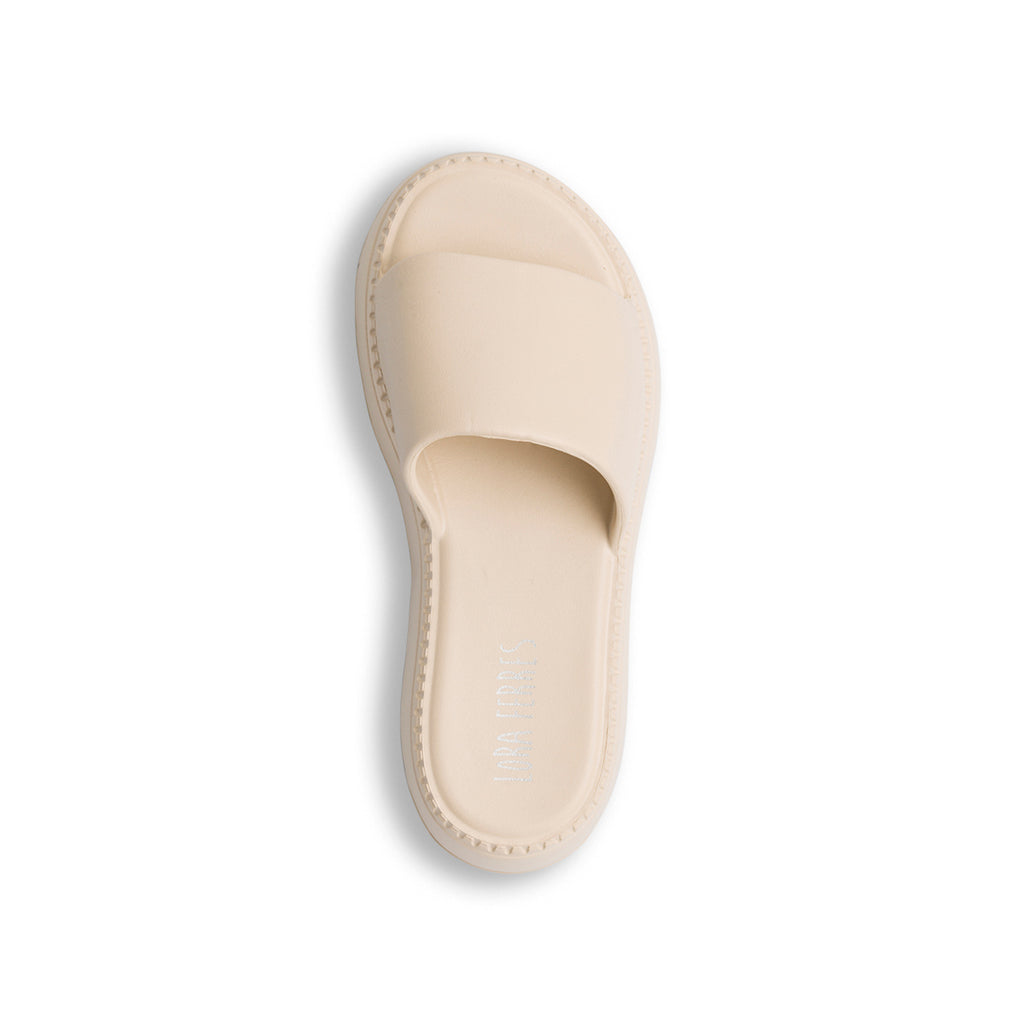 Ciabatte beige da donna con plateau Lora Ferres