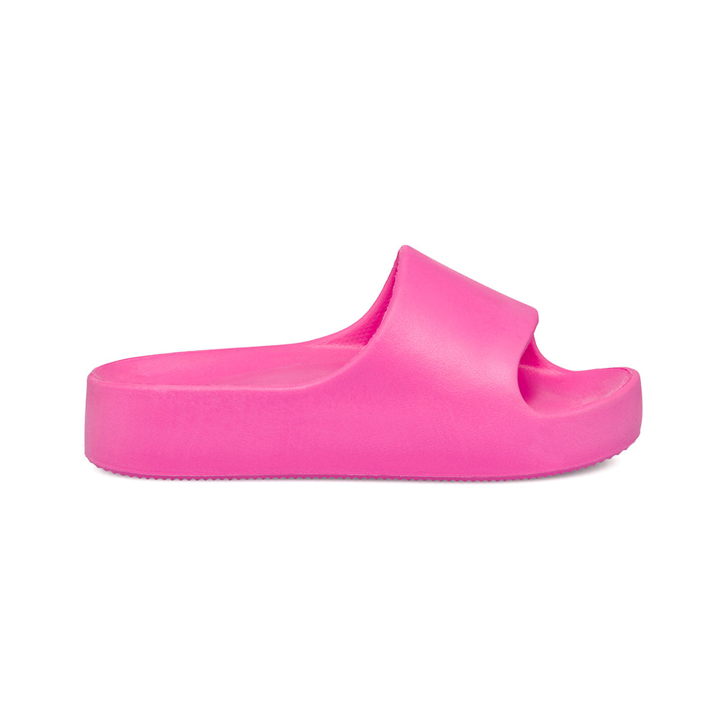 Ciabatte fucsia da donna platform con fascia Lora Ferres Moda