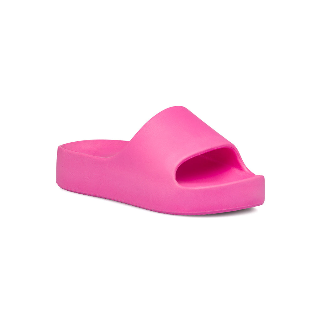 Ciabatte fucsia da donna platform con fascia Lora Ferres Moda