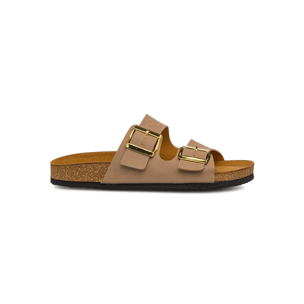 Ciabatte Beige da Donna con doppia fibbia regolabile Superga