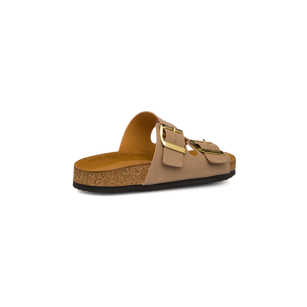 Ciabatte Beige da Donna con doppia fibbia regolabile Superga