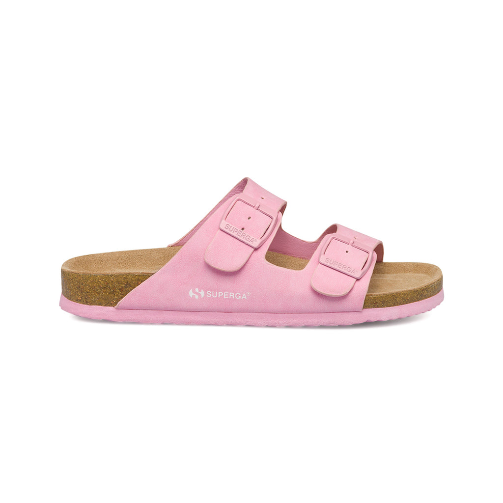 Ciabatte rosa da donna con fibbie Superga