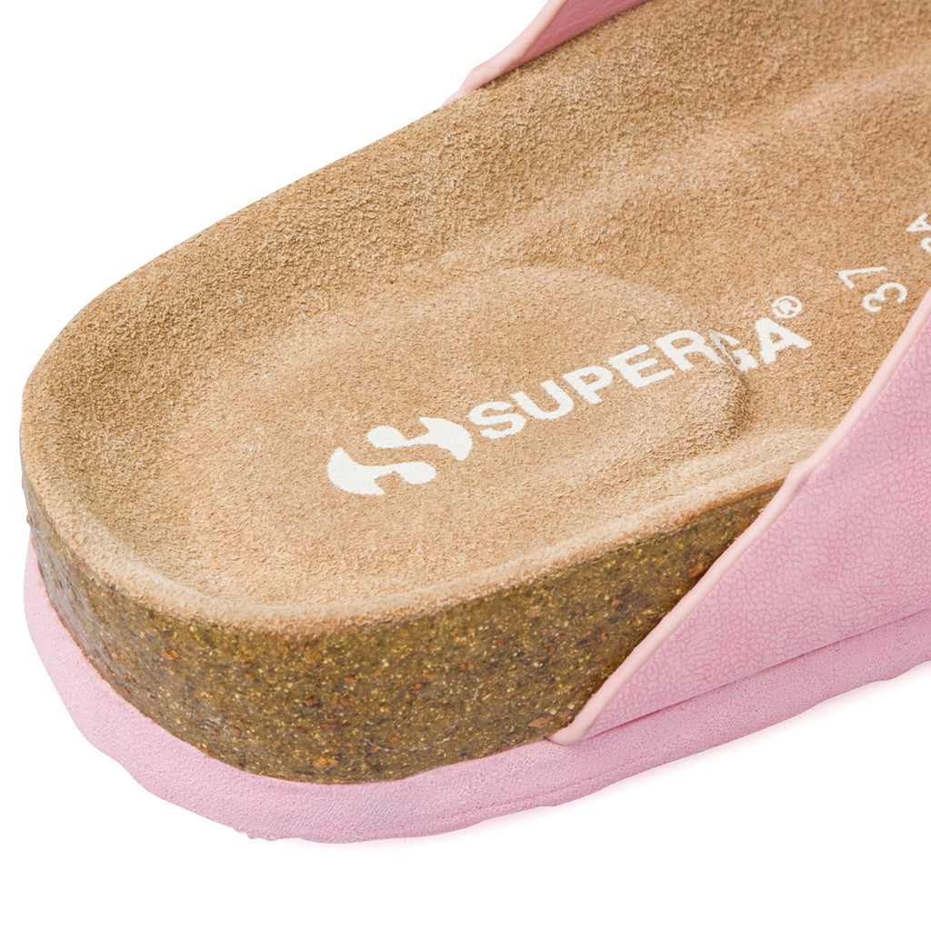 Ciabatte rosa da donna con fibbie Superga