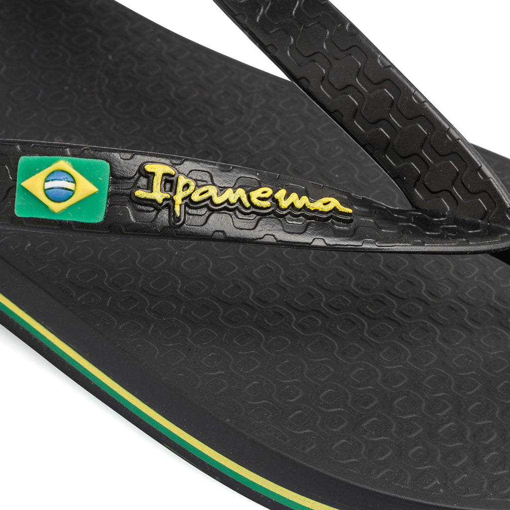 Ciabatte infradito nere da donna con bandiera brasile Ipanema Clas Brasil II