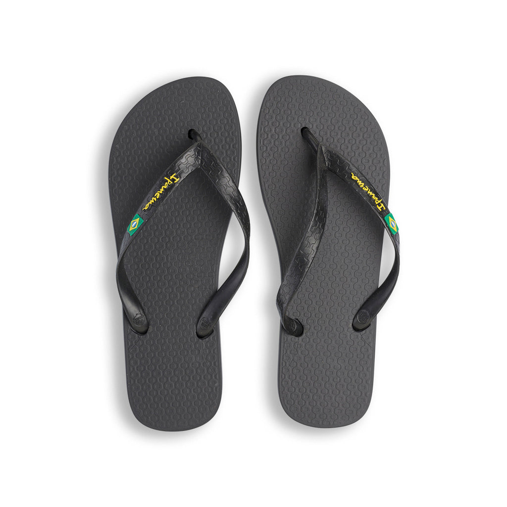 Ciabatte infradito nere da donna con bandiera brasile Ipanema Clas Brasil II