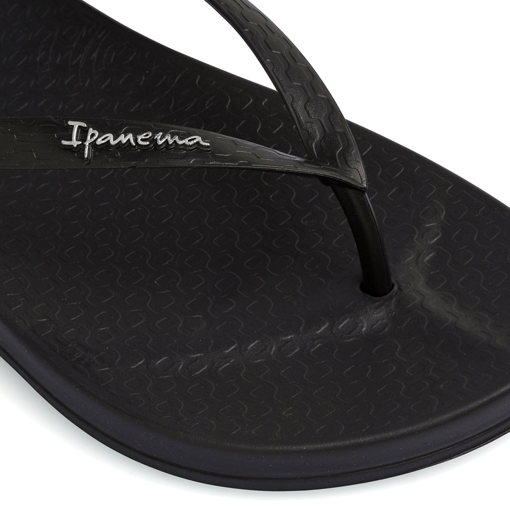 Ciabatte infradito da donna nere Ipanema Anatomica Tan