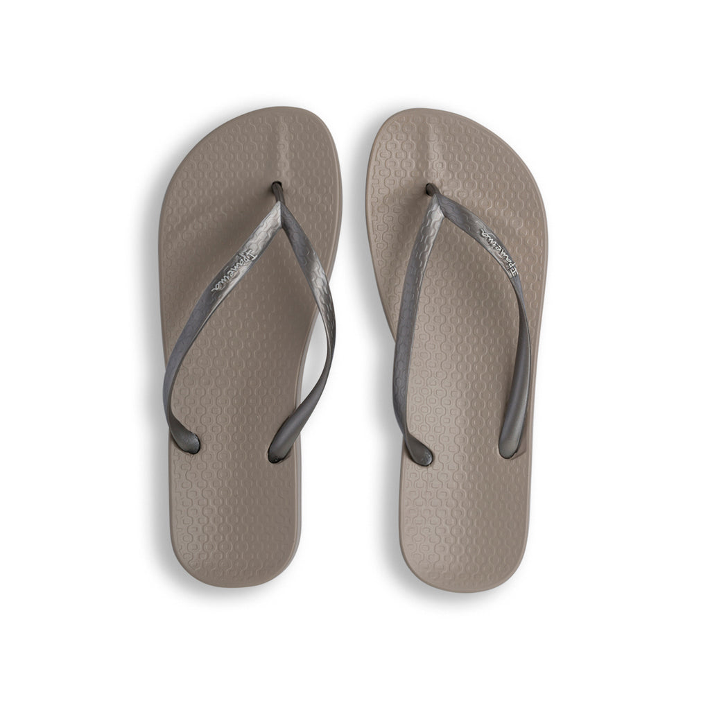 Ciabatte infradito da donna grigie Ipanema Anatomica Tan