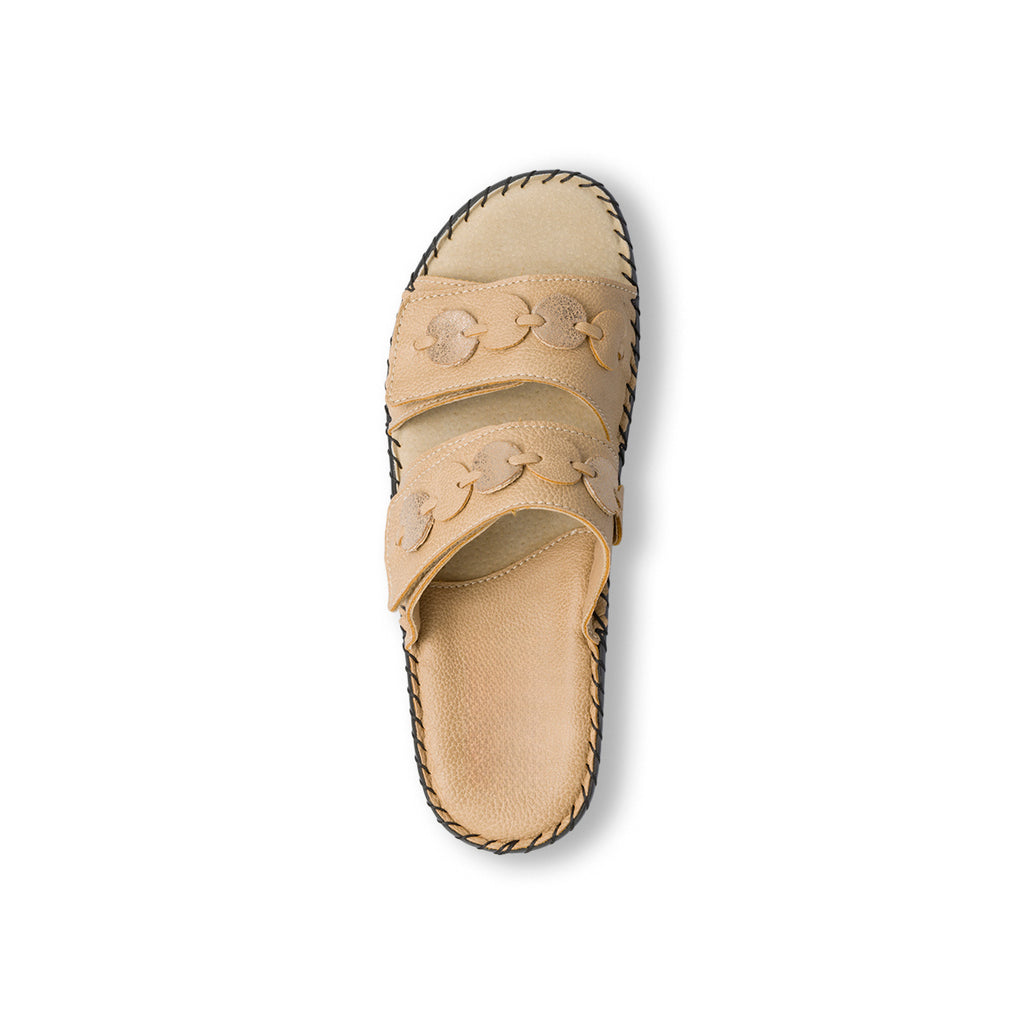 Ciabatte da donna beige con tacco Stilrosa