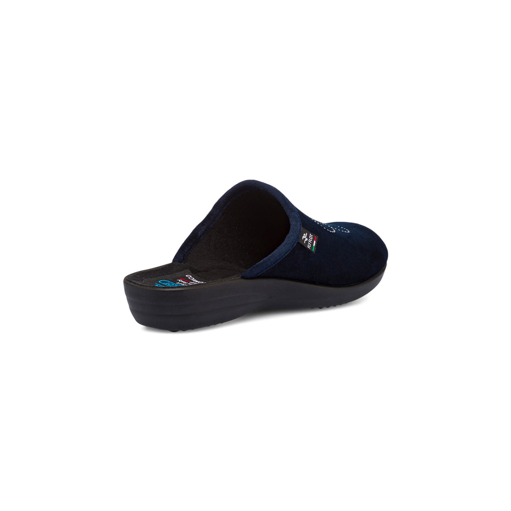 Pantofole blu da Donna con elefantino in strass Fly Flot