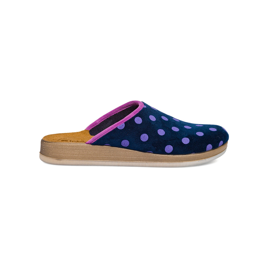 Pantofole blu da Donna Inblu con pois