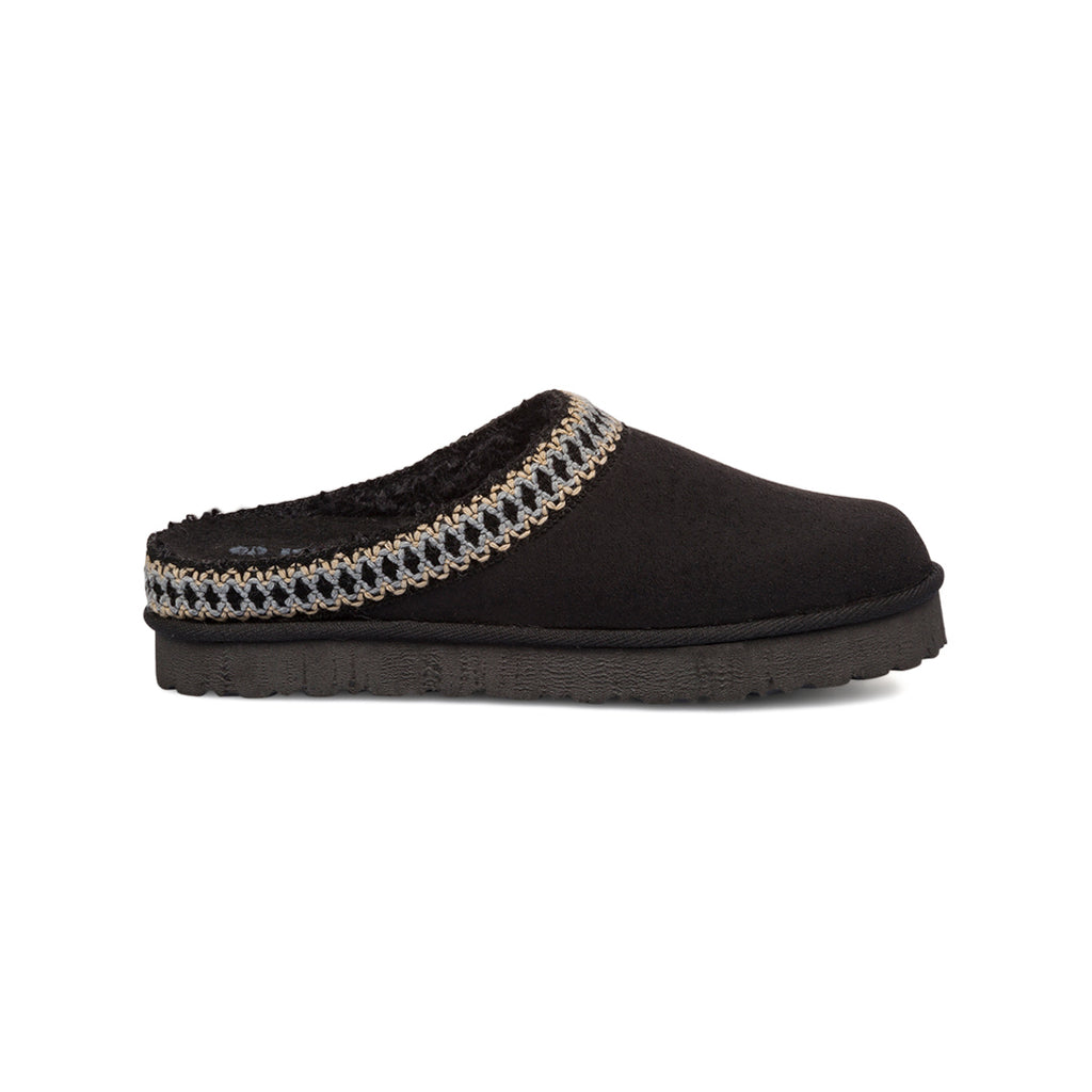 Pantofole nere da Donna in similpelle effetto scamosciato Inblu