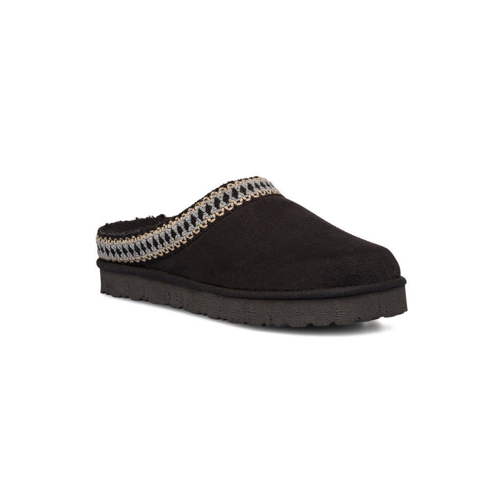 Pantofole nere da Donna in similpelle effetto scamosciato Inblu