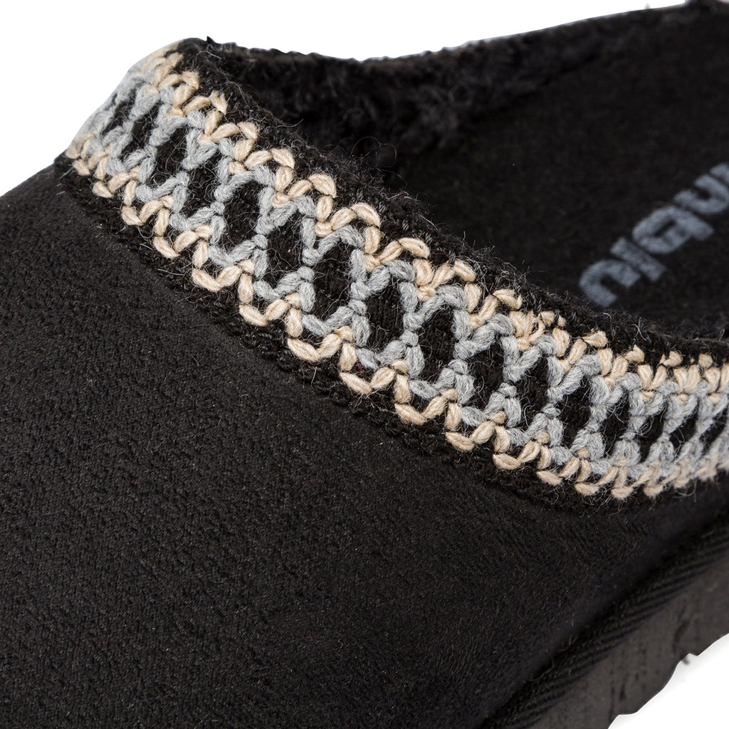 Pantofole nere da Donna in similpelle effetto scamosciato Inblu