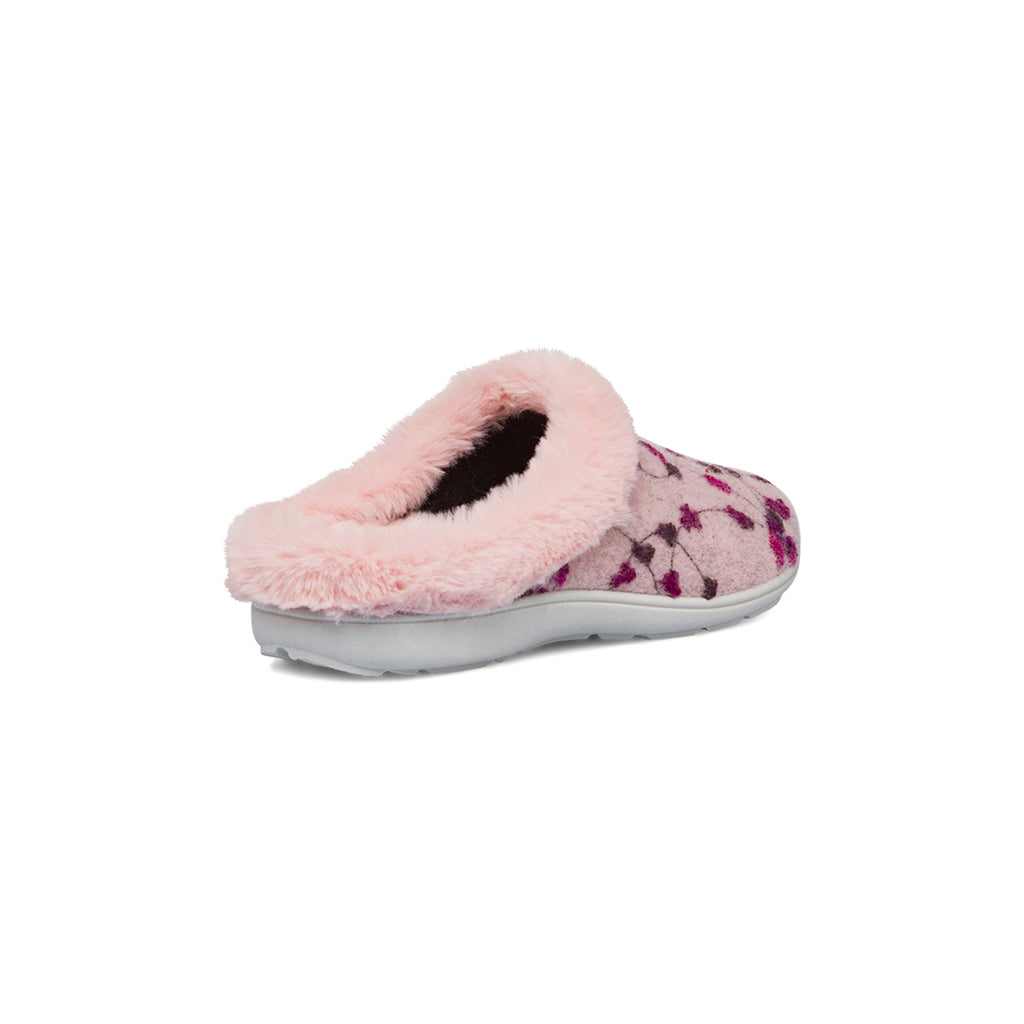 Pantofole rosa da Donna in tessuto con pelo sintetico Italia Trend