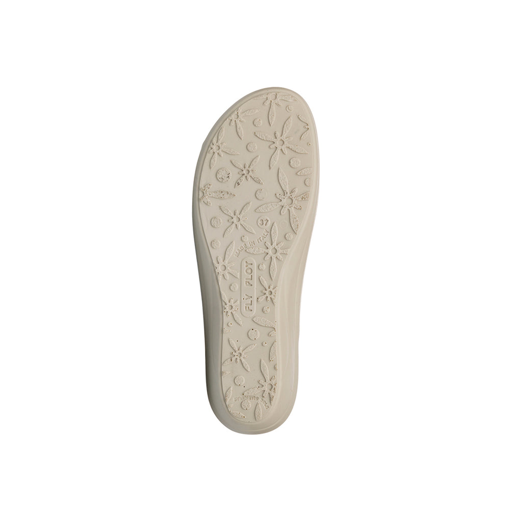 Ciabatte beige da Donna in tessuto traforato Fly Flot