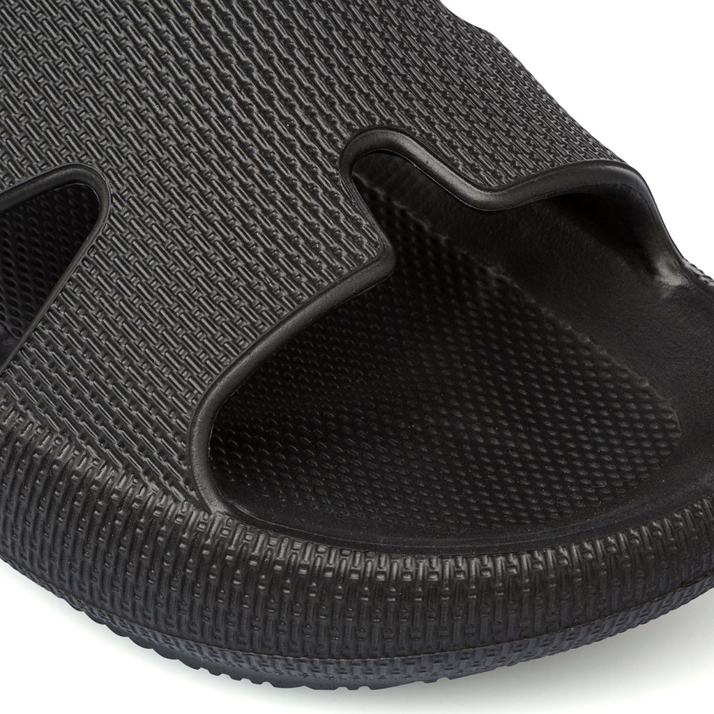 Ciabatte nere da Donna con suola platform Lora Ferres On The Beach