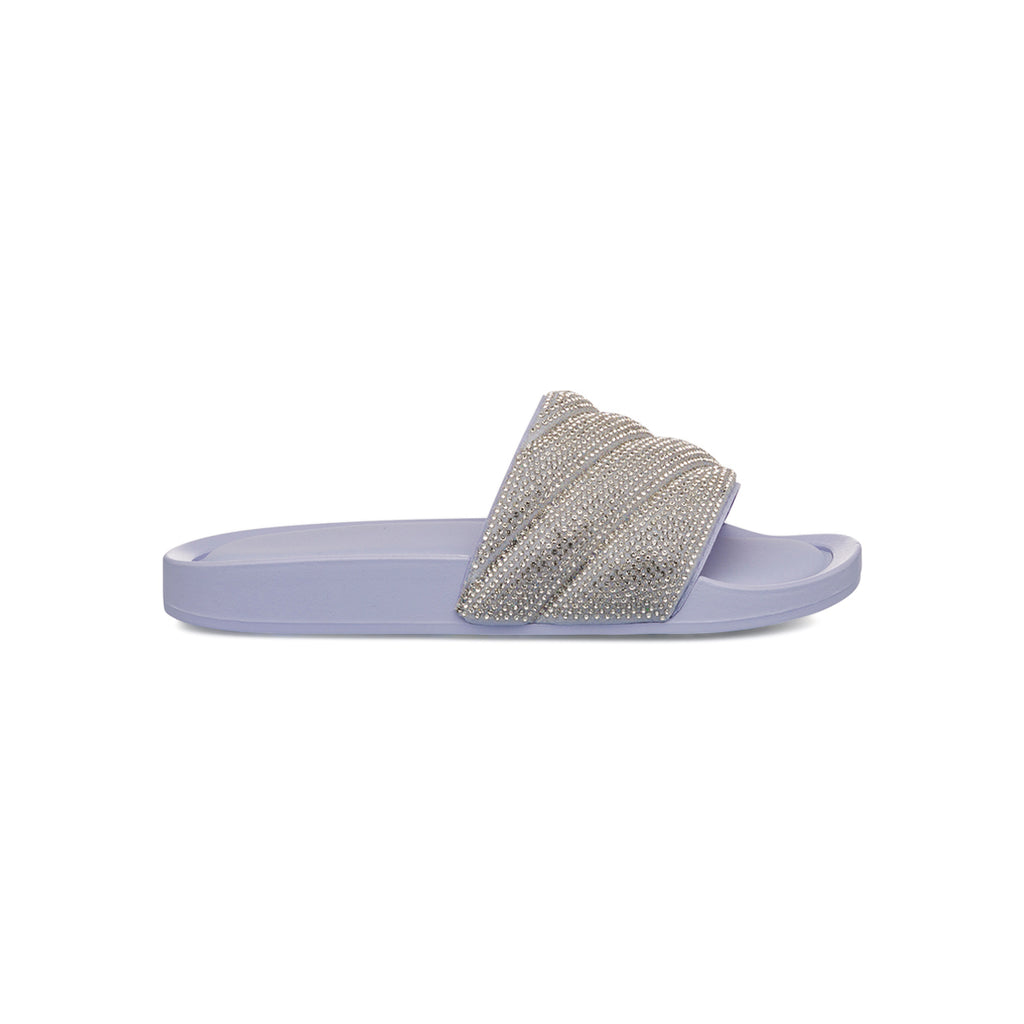 Ciabatte Lilla da Donna con fascia Strass Lora Ferres On The Beach