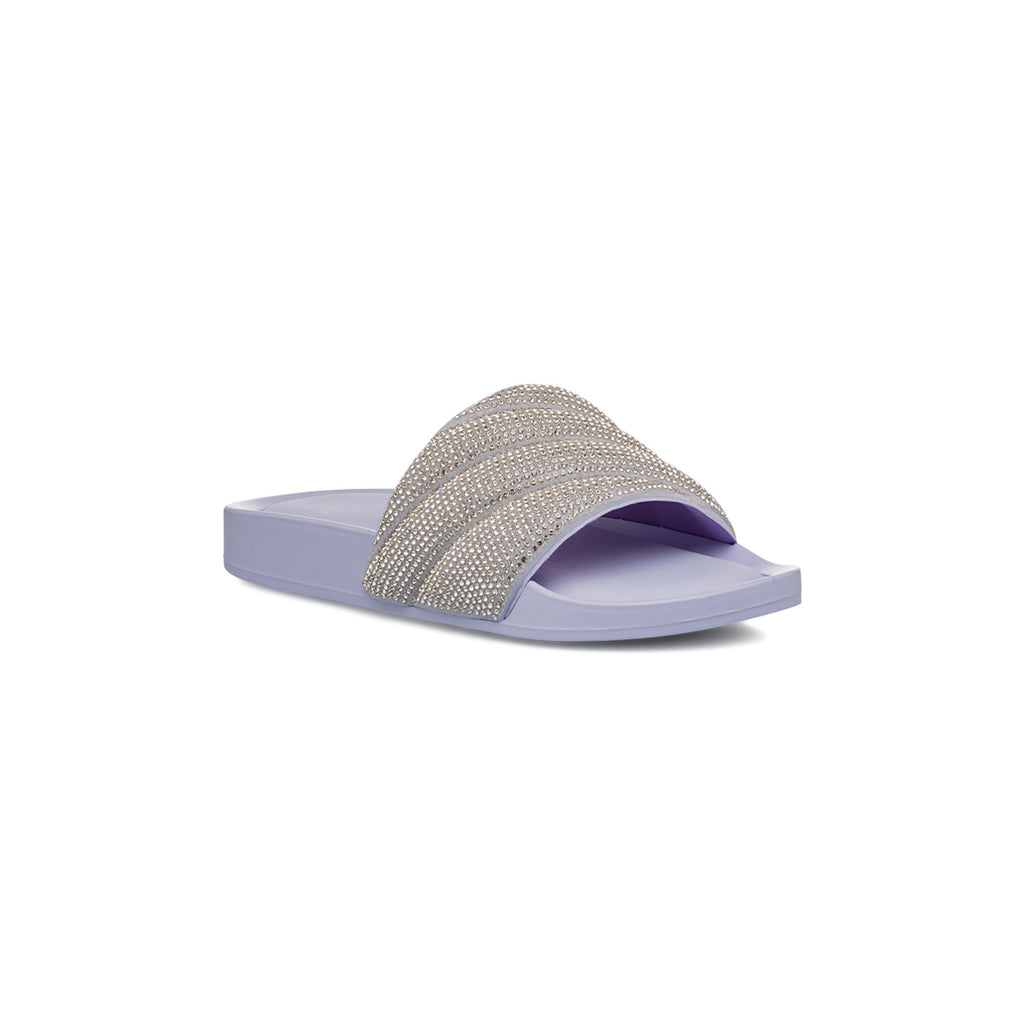 Ciabatte Lilla da Donna con fascia Strass Lora Ferres On The Beach