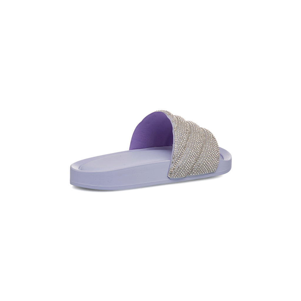 Ciabatte Lilla da Donna con fascia Strass Lora Ferres On The Beach